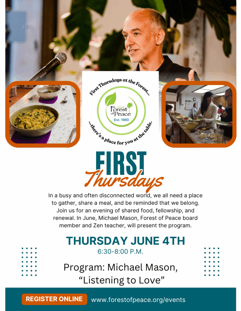 A flyer describing the First Thursday event for June 2026, containing the same information as is on this site.